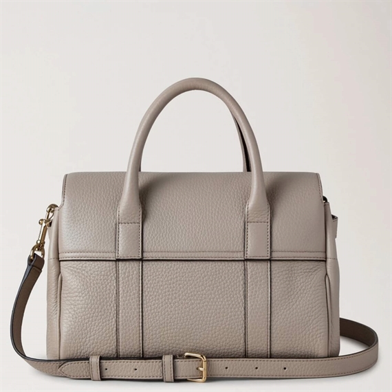 Mulberry Small Bayswater Satchel Cashmere Taupe Heavy Grain